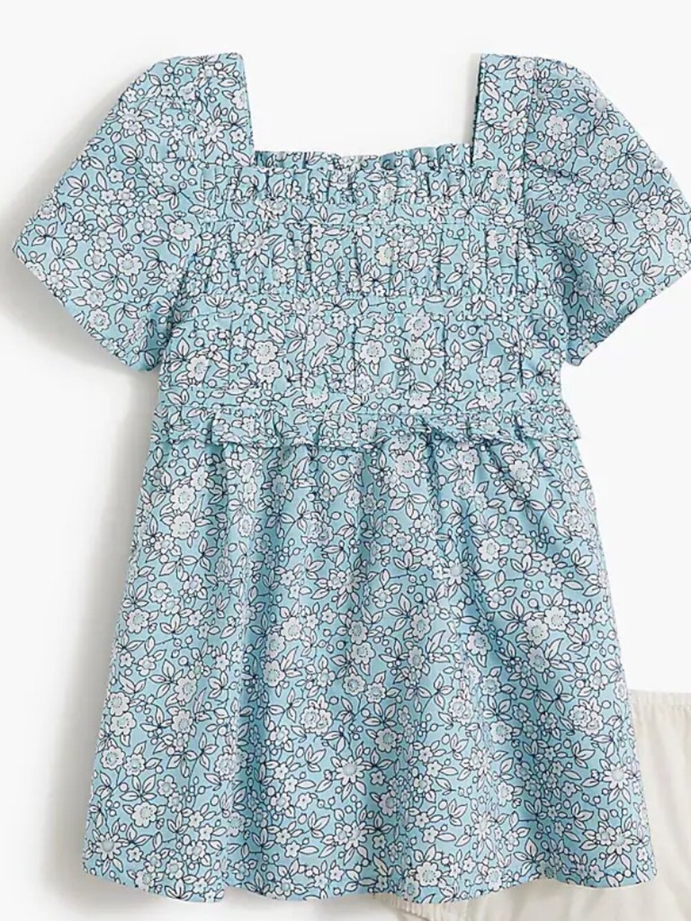 J. Crew Toddler Girls' Daydream Blue Smocked Dress/NWT/2T